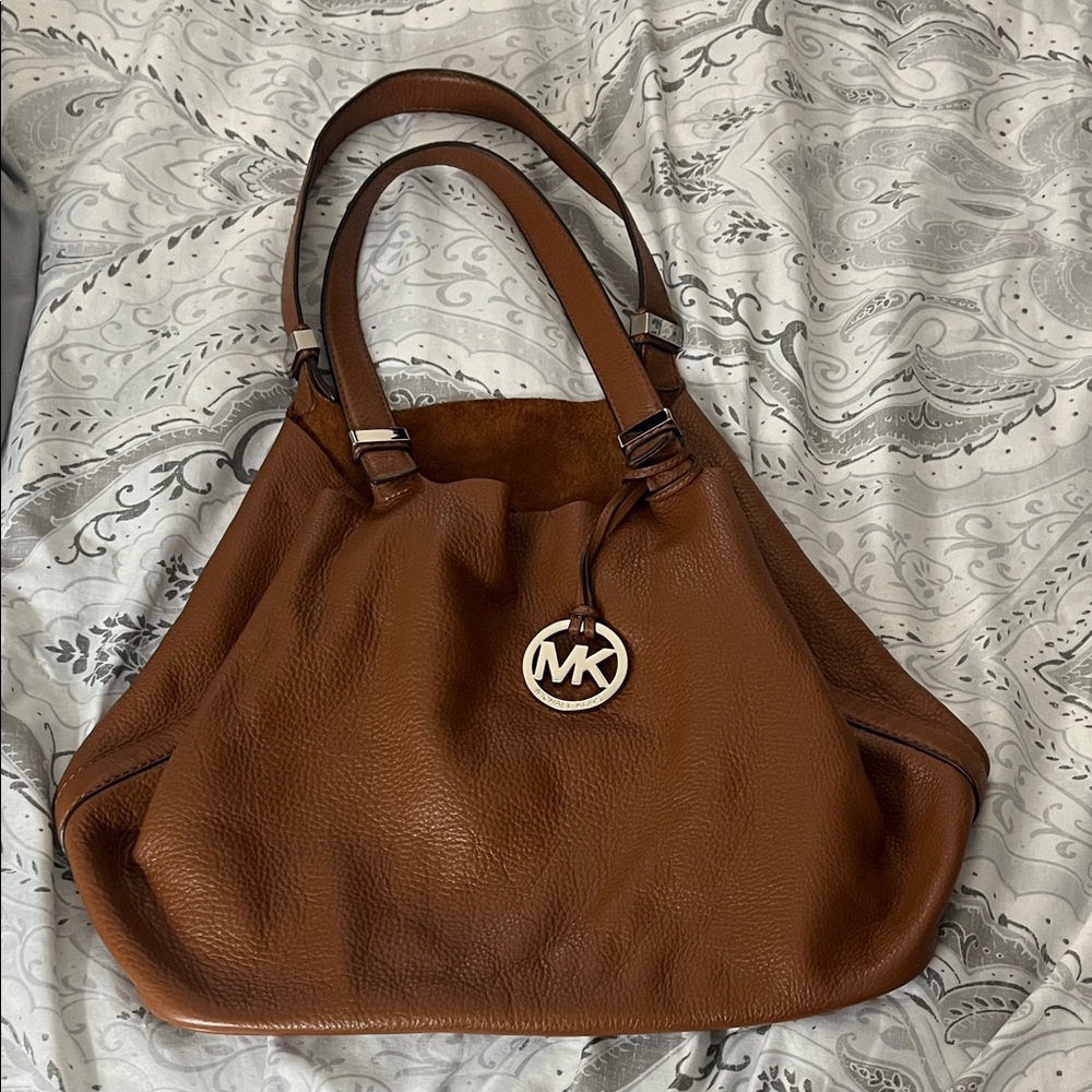 Michael Kors Tan Leather Shoulder Bag
